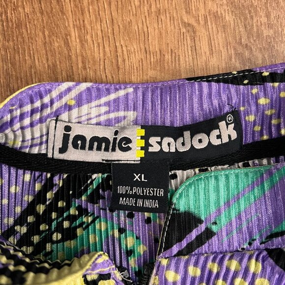 Jamie Sadock Retro 80s Vibe Abstract Sleeveless Top Sz XL - Picture 8 of 10